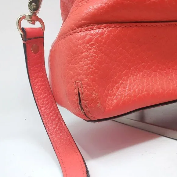 Kate Spade Orange Purse Bag Top Handle Crossbody Satchel - Picture 5 of 16